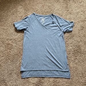 Southern Fried Cotton Heather Blue V-Neck Tee